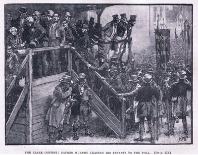 The Clare Contest AD 1828: Father Murphy Leading His Tenants to the Poll by Henry Marriott Paget